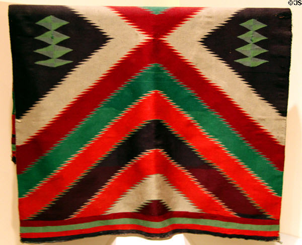 Navajo weaving (c1930) at Eiteljorg Museum. Indianapolis, IN.