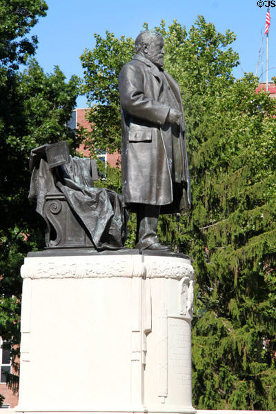 Benjamin Harrison, 23rd US & Indiana's only President, statue (1908) by Charles Niehaus in University Park. Indianapolis, IN.