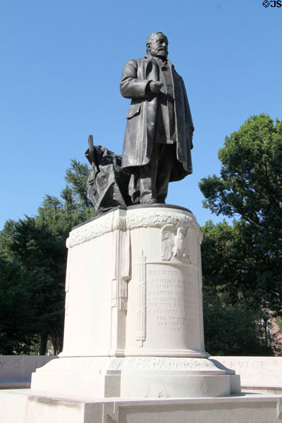 Benjamin Harrison, 23rd US & Indiana's only President, statue (1908) by Charles Niehaus in University Park. Indianapolis, IN.