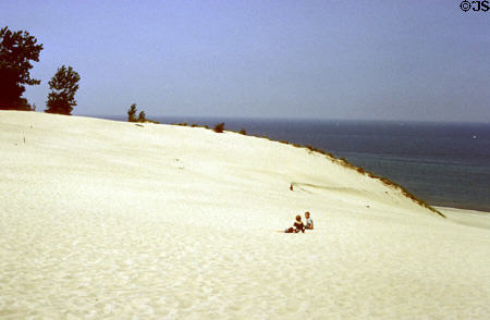 Sandy shoreline of Indiana Dunes National Lakeshore. Indianapolis, IN.