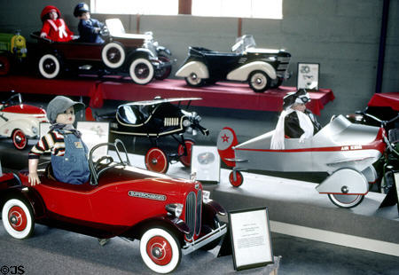 Antique pedal car toys (1930s) at National Automotive & Truck Museum. Auburn, IN.