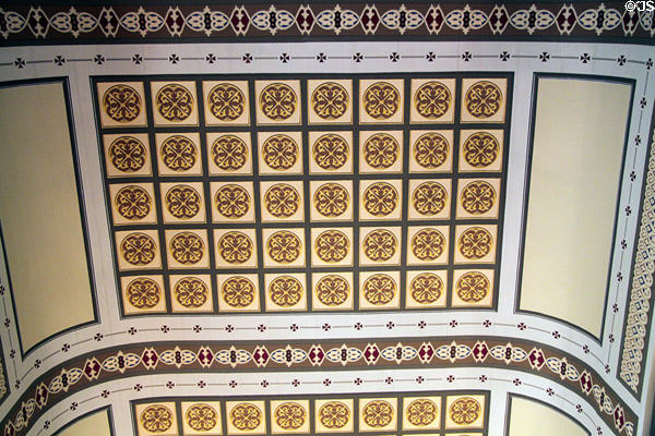 Ceiling in Old Cathedral. Vincennes, IN.