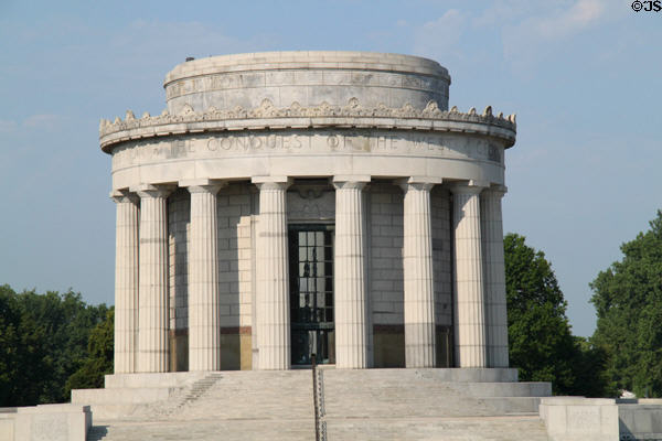Clark Memorial (1931) in George Rogers Clark National Historical Park run by National Park Service. Vincennes, IN.