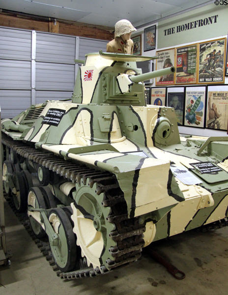 Japanese type 95 KE-GO light tank (1930s-45) at Indiana Military Museum. Vincennes, IN.