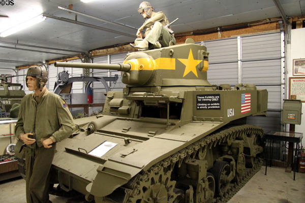 American M3 light tank (1941) at Indiana Military Museum. Vincennes, IN.