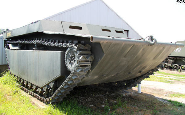 LVT Landing Vehicle Tracked Alligator (1940-44) amphibious landing craft at Indiana Military Museum. Vincennes, IN.