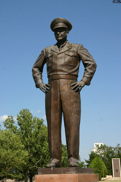 Statue of Dwight David Eisenhower. Abilene, KS.