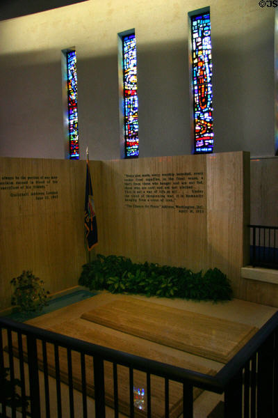 Tombs of Dwight David & Mamie Eisenhower. Abilene, KS.