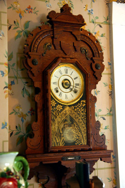 Clock in Eisenhower family house. Abilene, KS.
