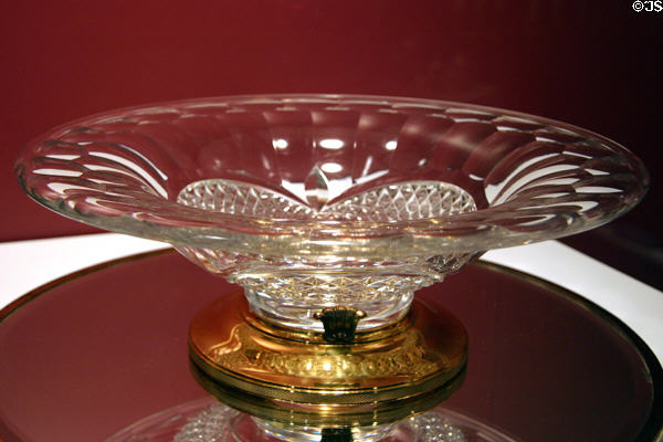 Crystal bowl (1959) given by King Baudouin of Belgium at Eisenhower Museum. Abilene, KS.