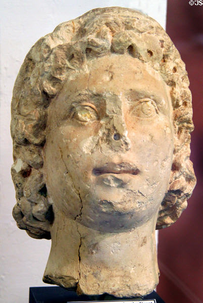 Roman bust of Alexander the Great (c2nd C CE) at Museum of World Treasures. Wichita, KS.