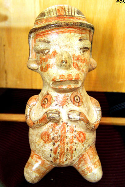 Early Mexican figure (c300) at Museum of World Treasures. Wichita, KS.