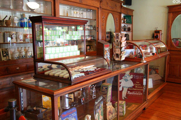 Antique drug store at Sedgwick County Historical Museum. Wichita, KS.