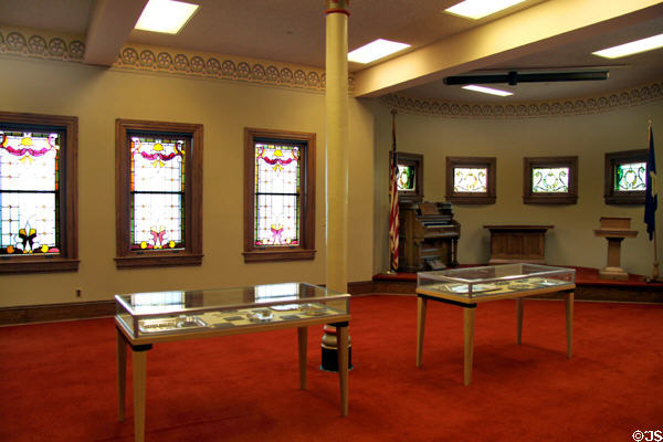 Former council chamber at Sedgwick County Historical Museum. Wichita, KS.