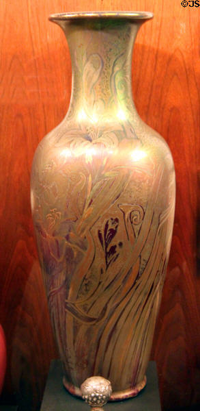 Weller Sicardo vase (c1905) by Jacques Sicard at Sedgwick County Historical Museum. Wichita, KS.