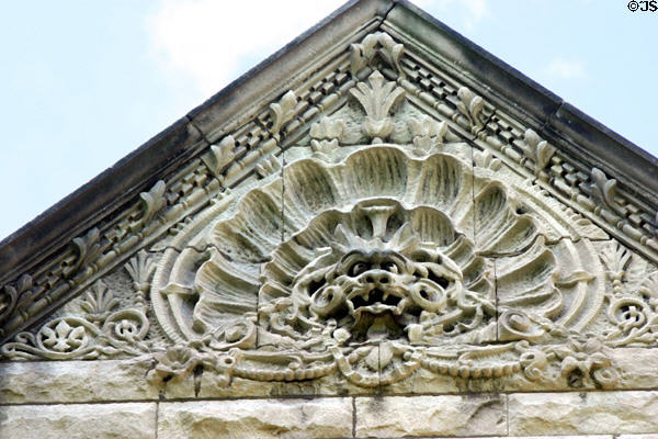 Grotesque carving on Conrad-Caldwell House. Louisville, KY.