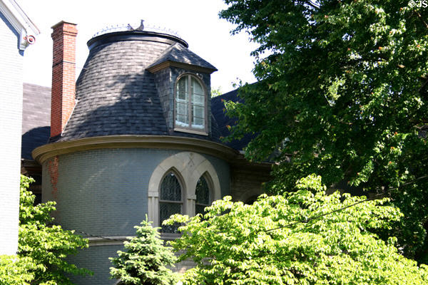 R.M. Hughes House (1890) (1341 S. 1st St.) combines Second Empire, Gothic, Romanesque & other elements. Louisville, KY.