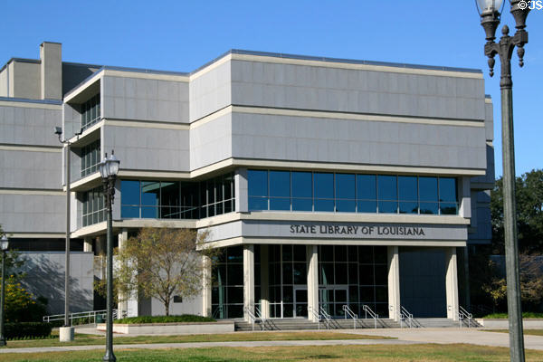 State Library of Louisiana (701 N. Fourth St.). Baton Rouge, LA.