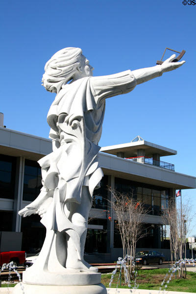 Columbus statue (1992) by Franco Alessandrini. Baton Rouge, LA.