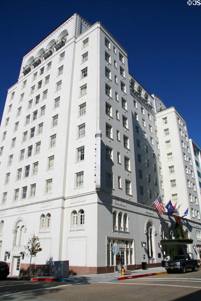 Hilton Capitol Center (former Heidelberg Hotel) (1927) (11 floors) (201 Lafayette St.). Baton Rouge, LA. Architect: Edward F. Neild. On National Register.