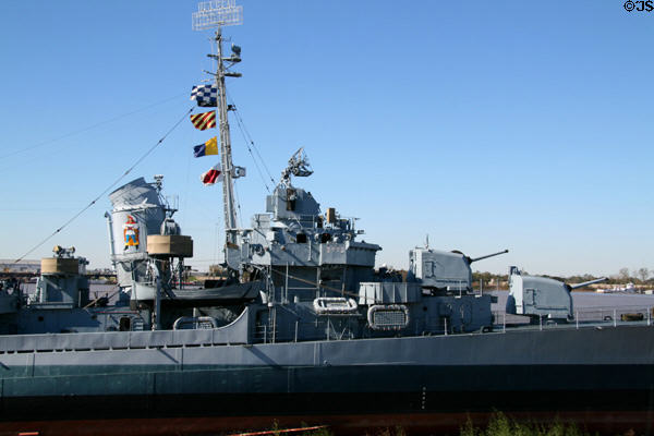 Superstructure details of destroyer USS Kidd. Baton Rouge, LA.
