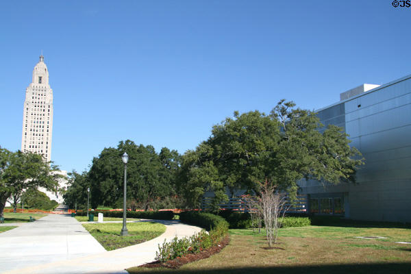 Louisiana State Museum beside State Capitol. Baton Rouge, LA.