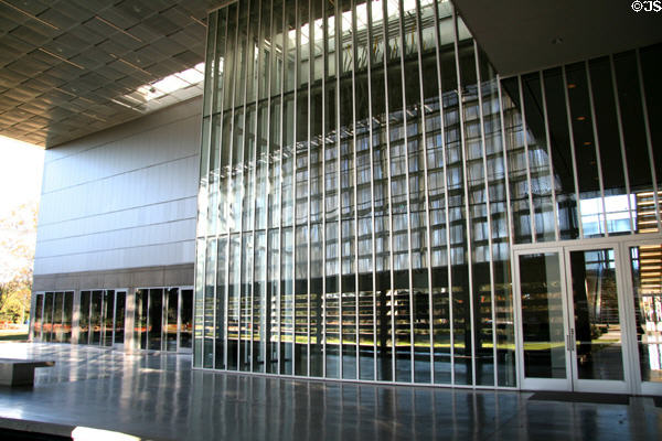 Entrance windows of Louisiana State Museum. Baton Rouge, LA.