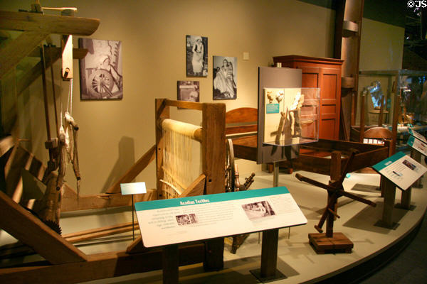 Acadian (Cajun) furniture on display at Louisiana State Museum. Baton Rouge, LA.