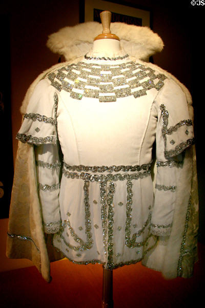 Detail of Mardi Gras king's costume at Louisiana State Museum. Baton Rouge, LA.
