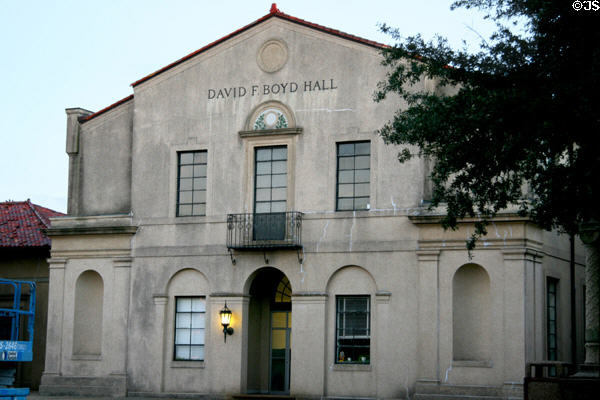 David F. Boyd Hall (1924) on LSU Campus. Baton Rouge, LA.