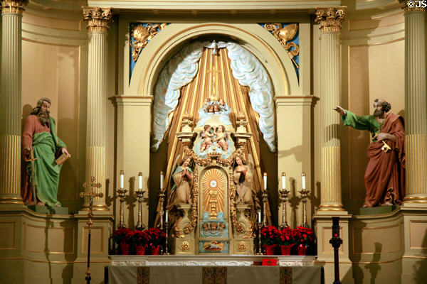 Baroque altar screen (1852) by Louis Gille St. Louis Cathedral. New Orleans, LA.