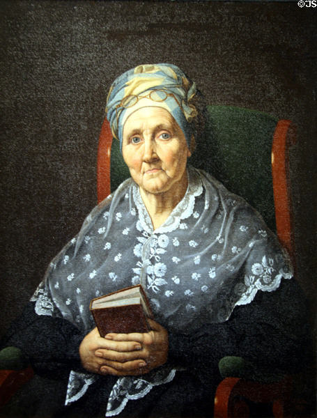 Portrait of Marie Celina Piqueri Wiltz (1841) by Luigi Marie Sotta at Cabildo Museum. New Orleans, LA.