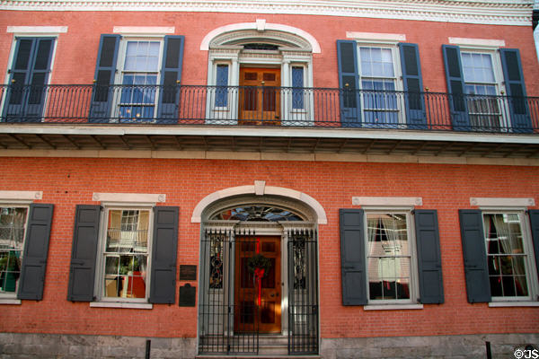 Hermann Grima House (1831) (820 St. Louis St.). New Orleans, LA. Style: Federal. On National Register.