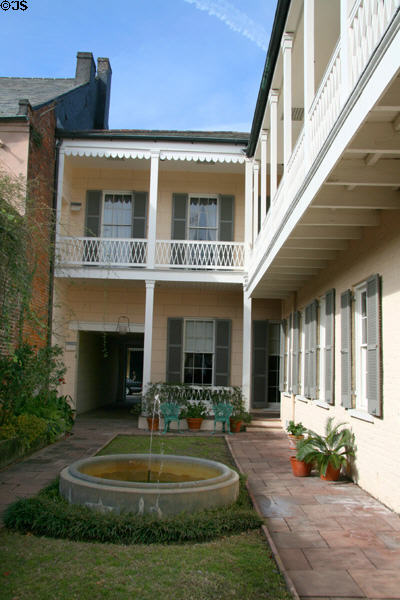 Courtyard of Gallier House. New Orleans, LA.