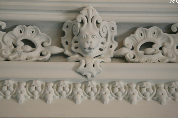 Plaster moldings of Gallier House. New Orleans, LA.