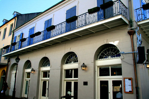 Pierre Maspero's Slave Exchange (1788) (440 Chartres at St. Louis) was site of meeting between Andrew Jackson & Lafitte Brothers to plan Battle of New Orleans. New Orleans, LA.