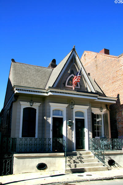 Double Gothic cottage at (1125 Bourbon St.). New Orleans, LA.