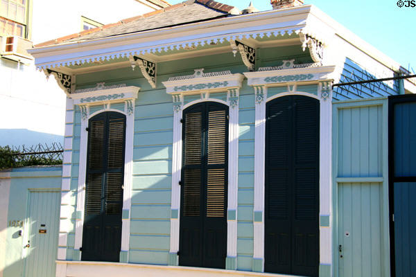 Single shotgun house (1034 Dauphine St.). New Orleans, LA.