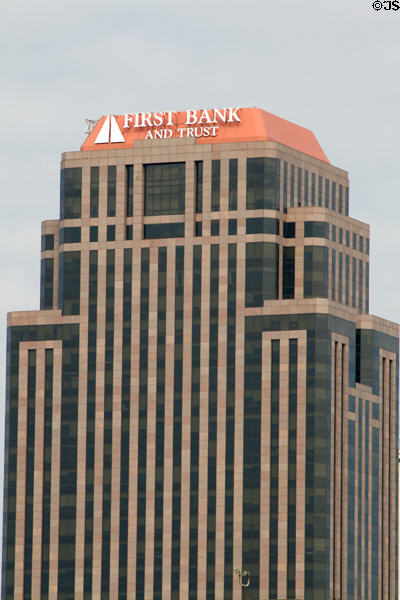 Crown of First Bank & Trust Tower. New Orleans, LA.