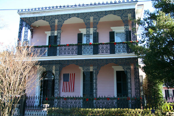 Musson - Bell House (1853) (1331 3rd St.) in Garden District. New Orleans, LA.