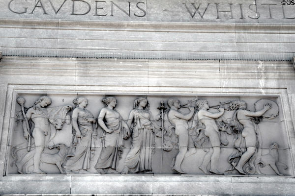 Neoclassical frieze on New Orleans Museum of Art. New Orleans, LA.