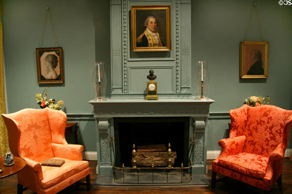 Early American furniture & decorative arts in Kuntz rooms of New Orleans Museum of Art. New Orleans, LA.