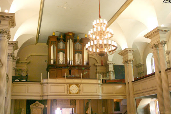 King's Chapel organ. Boston, MA.