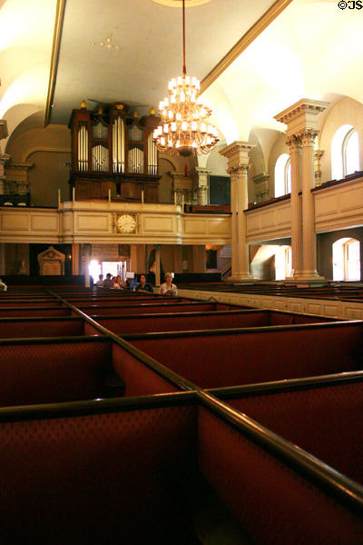King's Chapel interior. Boston, MA.