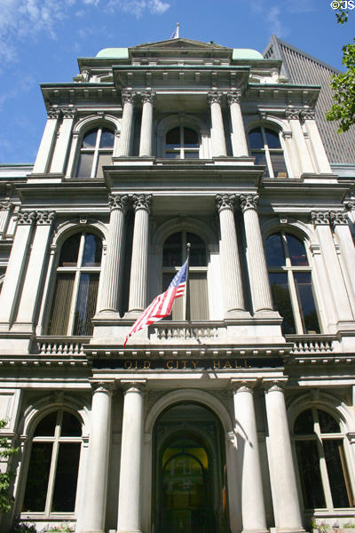 Old City Hall (1865). Boston, MA. Style: Second Empire. Architect: Arthur Gillman. On National Register.