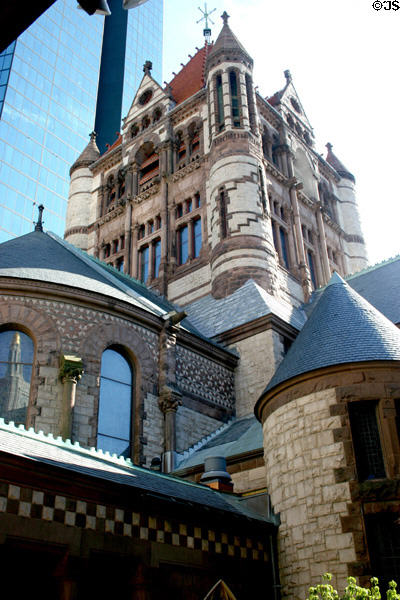 Tower of Trinity Church. Boston, MA.
