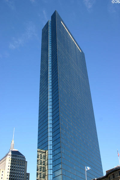 John Hancock Tower (1976) (60 floors). Boston, MA. Architect: I.M. Pei & Partners.