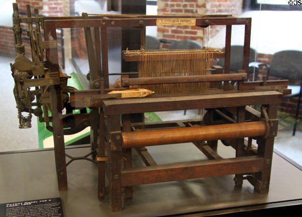 Patent model for loom (1855) at visitor center of Lowell National Historical Park. Lowell, MA.