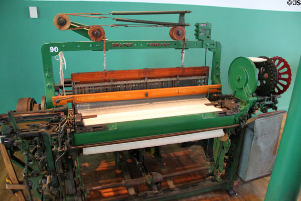 Draper Co. weaving machines at Boott Cotton Mills. Lowell, MA.