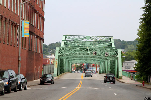 Iron bridge on Bridge St. Lowell, MA.